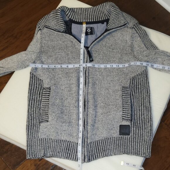 Fried Denim Sweater Jacket Sz L Eclectic Grandpa Cabincore - Picture 9 of 11